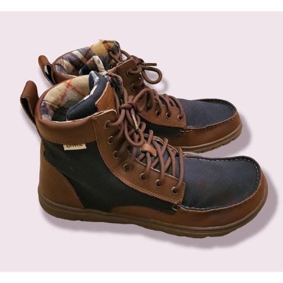 Lems Size 45 Boulder Boot Navy/Stout Leather Canvas Nylon Ankle Boots Men’s 11.5 - Picture 2 of 8